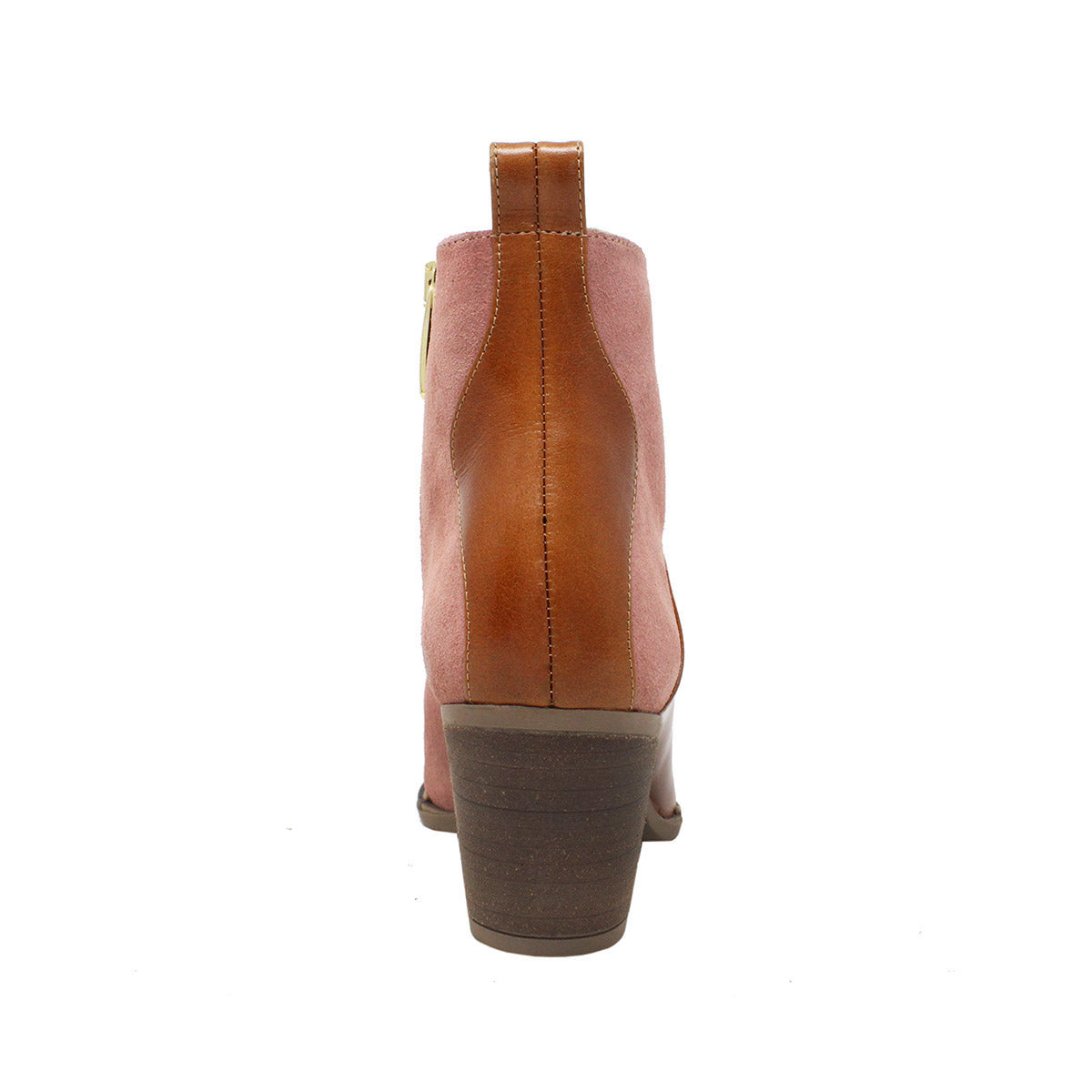 DAISY 60 - Caramel and Pink Regina Romero Women's Leather Ankle Boot