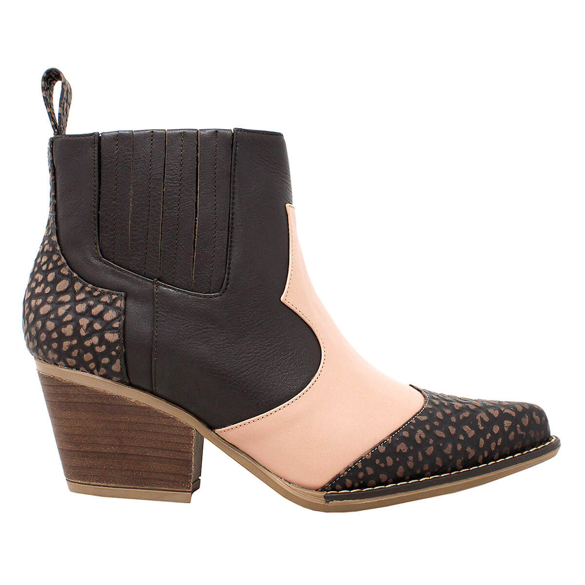 MADDIE 60 Limited Edition - Brown and Pink Regina Romero Women's Leather Ankle Boot