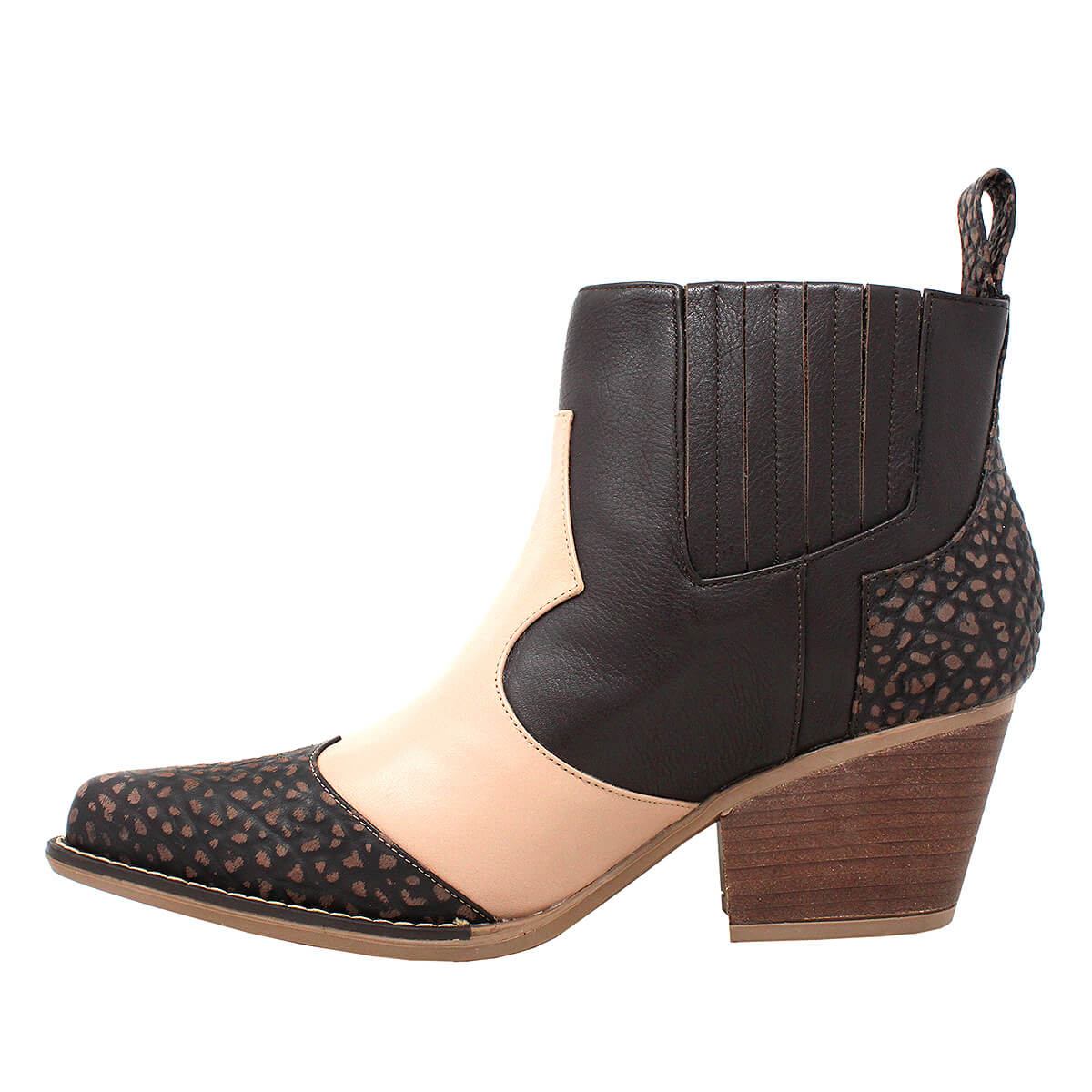 MADDIE 60 Limited Edition - Brown and Pink Regina Romero Women's Leather Ankle Boot