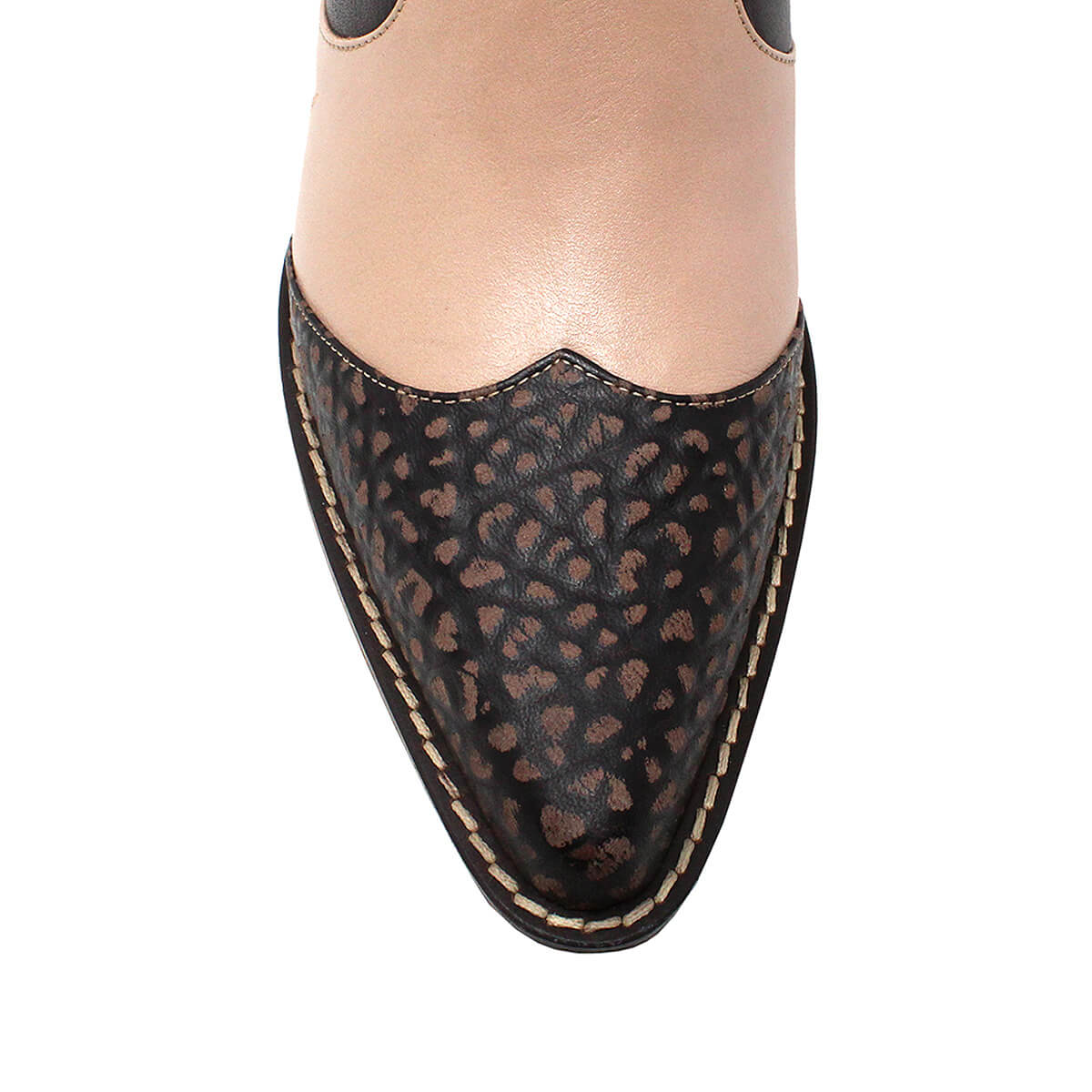 MADDIE 60 Limited Edition - Brown and Pink Regina Romero Women's Leather Ankle Boot