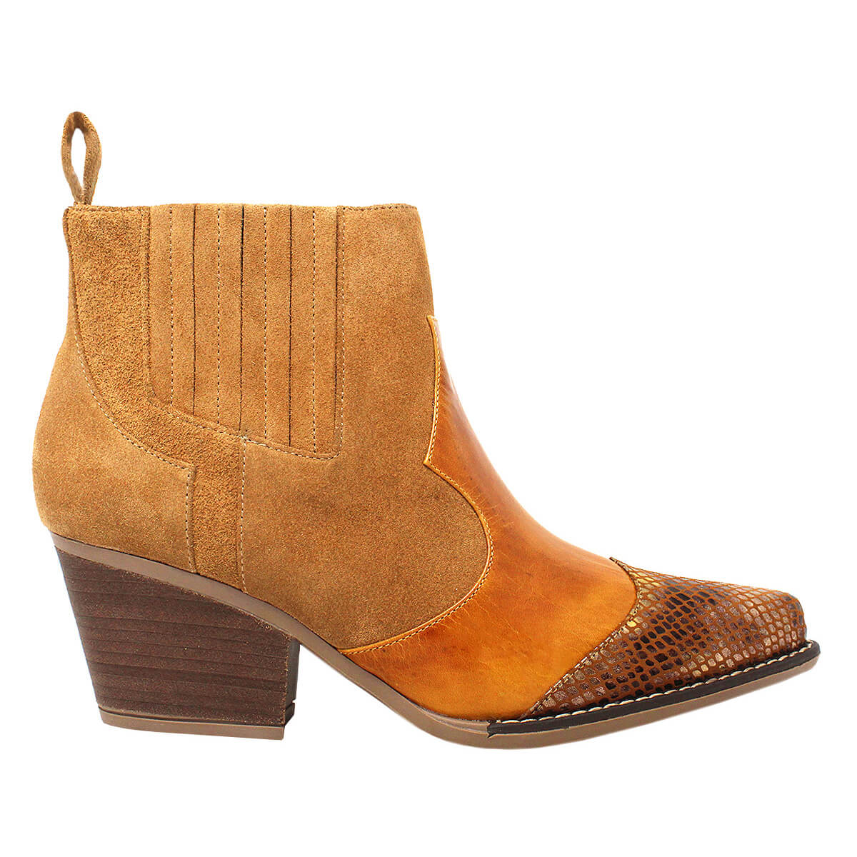 MADDIE 60 Limited Edition - Mango and Honey Regina Romero Women's Leather Ankle Boot
