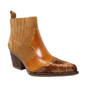 MADDIE 60 Limited Edition - Mango and Honey Regina Romero Women's Leather Ankle Boot