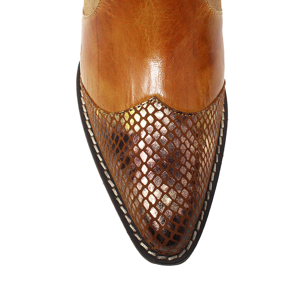 MADDIE 60 Limited Edition - Mango and Honey Regina Romero Women's Leather Ankle Boot