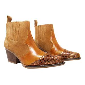 MADDIE 60 Limited Edition - Mango and Honey Regina Romero Women's Leather Ankle Boot