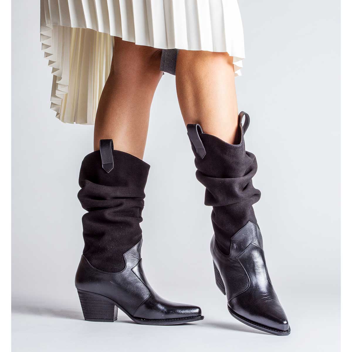 MADELEINE 60 - Black Regina Romero Women's Leather Boot