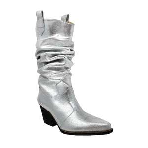 MADELEINE 60 - Silver Regina Romero Women's Leather Boot