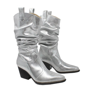 MADELEINE 60 - Silver Regina Romero Women's Leather Boot