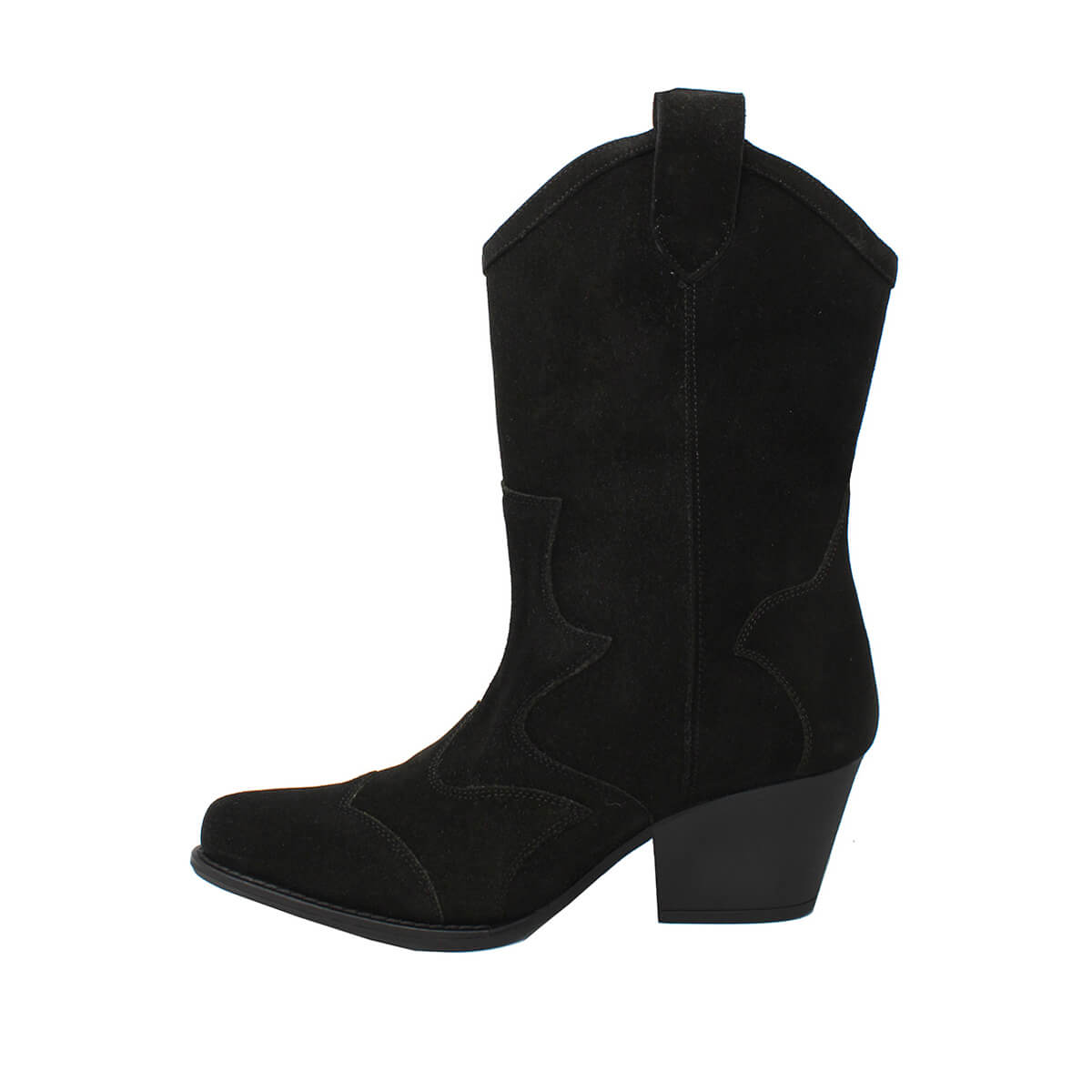 BAILEY 60 - Black Suede Regina Romero Women's Leather Boot