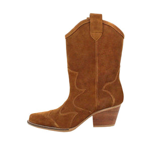 BAILEY 60 - Vintage Gold Suede Regina Romero Women's Leather Boot