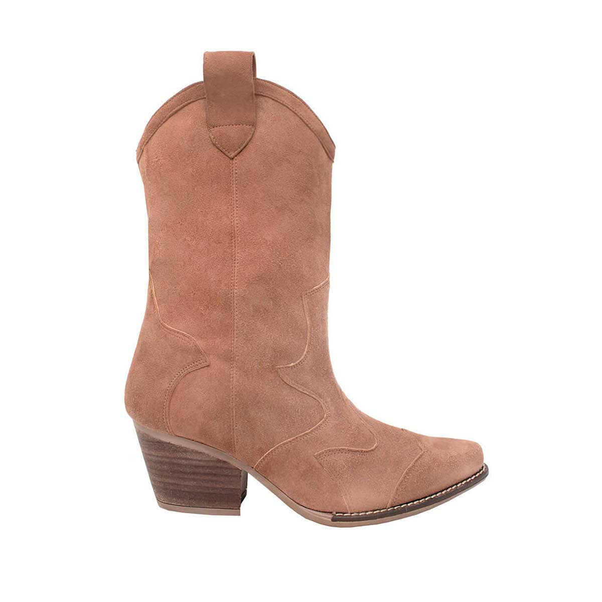 BAILEY 60 - Pink Suede Regina Romero Women's Leather Boot