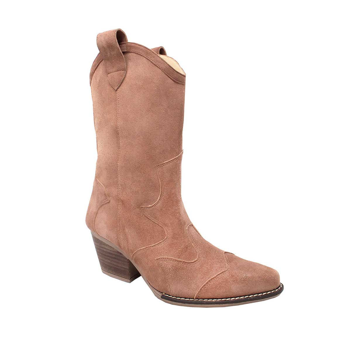 BAILEY 60 - Pink Suede Regina Romero Women's Leather Boot