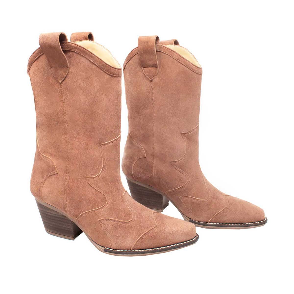 BAILEY 60 - Pink Suede Regina Romero Women's Leather Boot