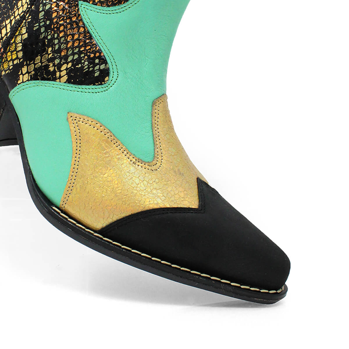 BAILEY 60 Limited Edition - Black and Multicolor Regina Romero Women's Leather Boot