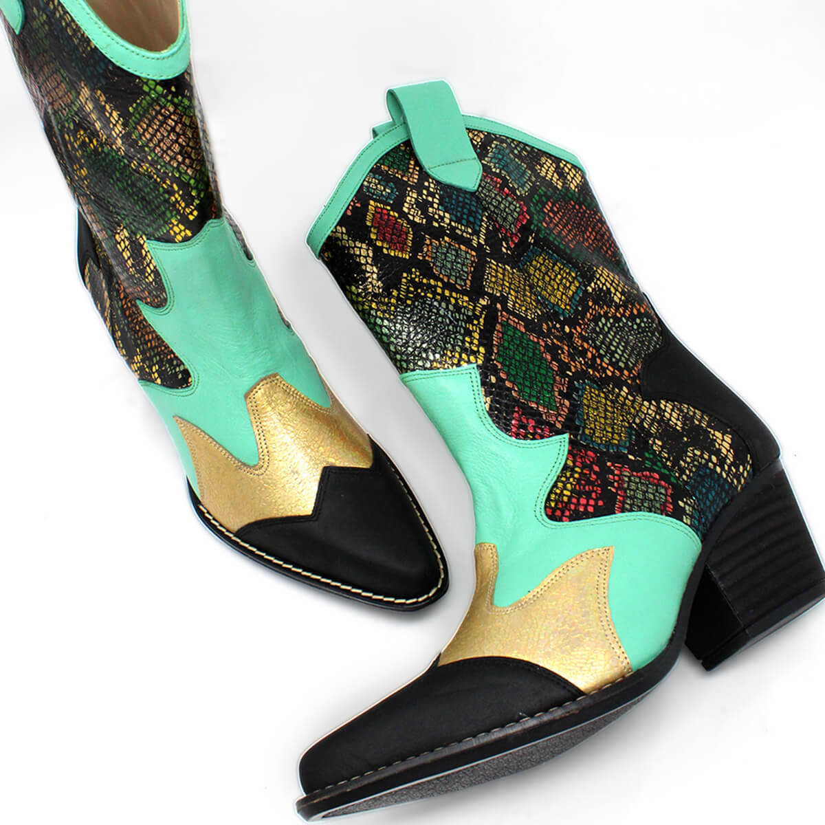 BAILEY 60 Limited Edition - Black and Multicolor Regina Romero Women's Leather Boot