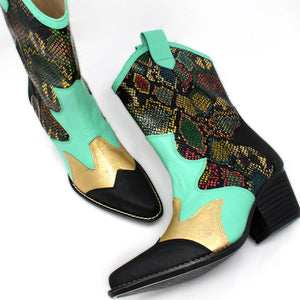 BAILEY 60 Limited Edition - Black and Multicolor Regina Romero Women's Leather Boot