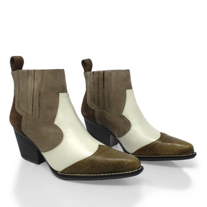 MADDIE 60 Limited Edition - Olive Regina Romero Women's Leather Ankle Boot
