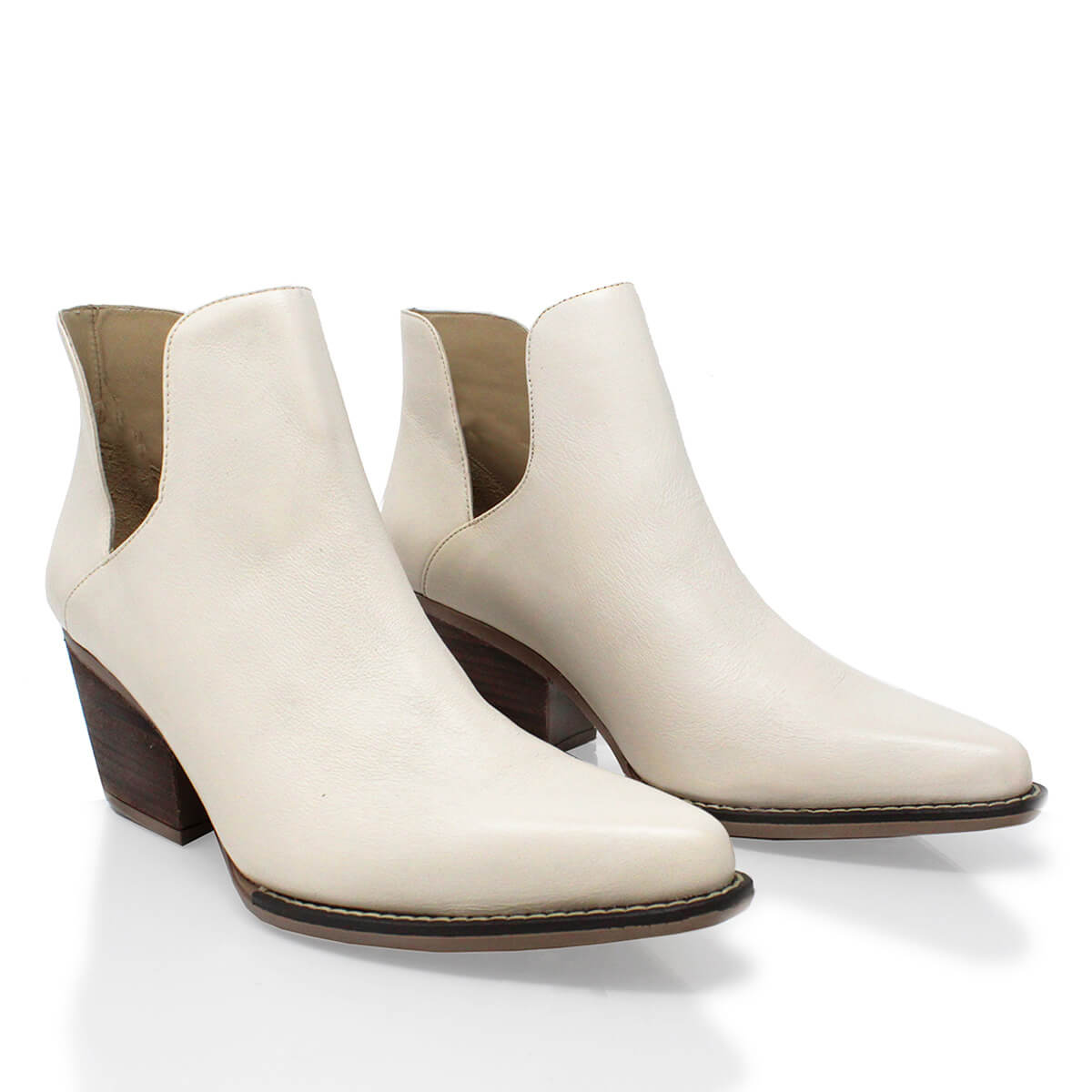 ISSA 60 - Latte Regina Romero Women's Leather Ankle Boot