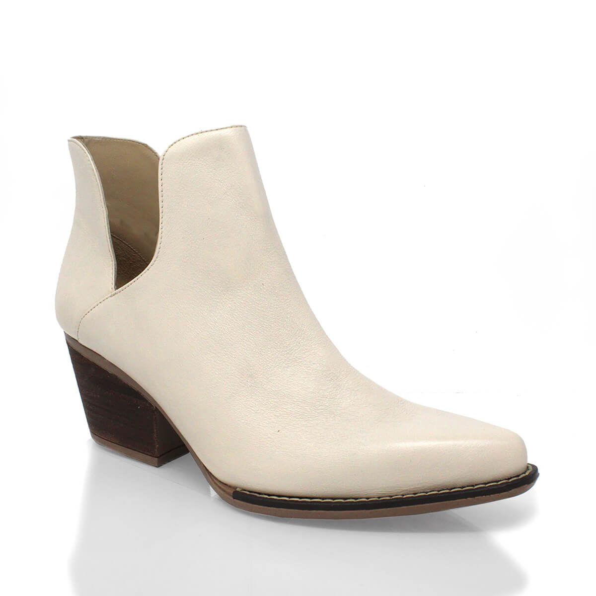 ISSA 60 - Latte Regina Romero Women's Leather Ankle Boot