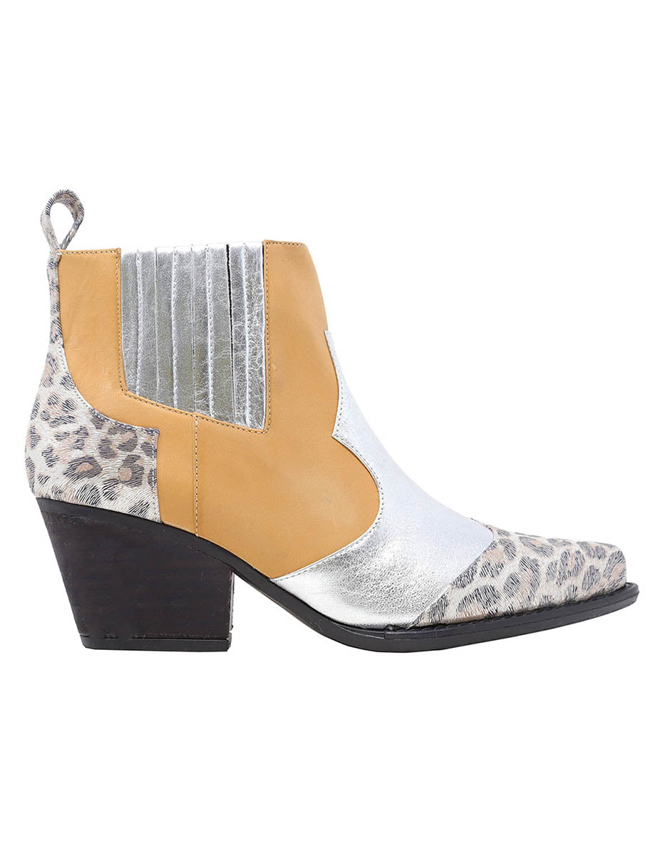 MADDIE 60 Limited Edition - Silver Regina Romero Women's Leather Ankle Boot