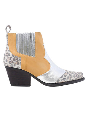 MADDIE 60 Limited Edition - Silver Regina Romero Women's Leather Ankle Boot