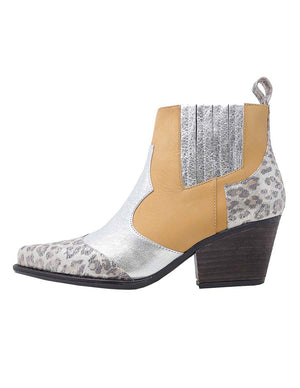 MADDIE 60 Limited Edition - Silver Regina Romero Women's Leather Ankle Boot