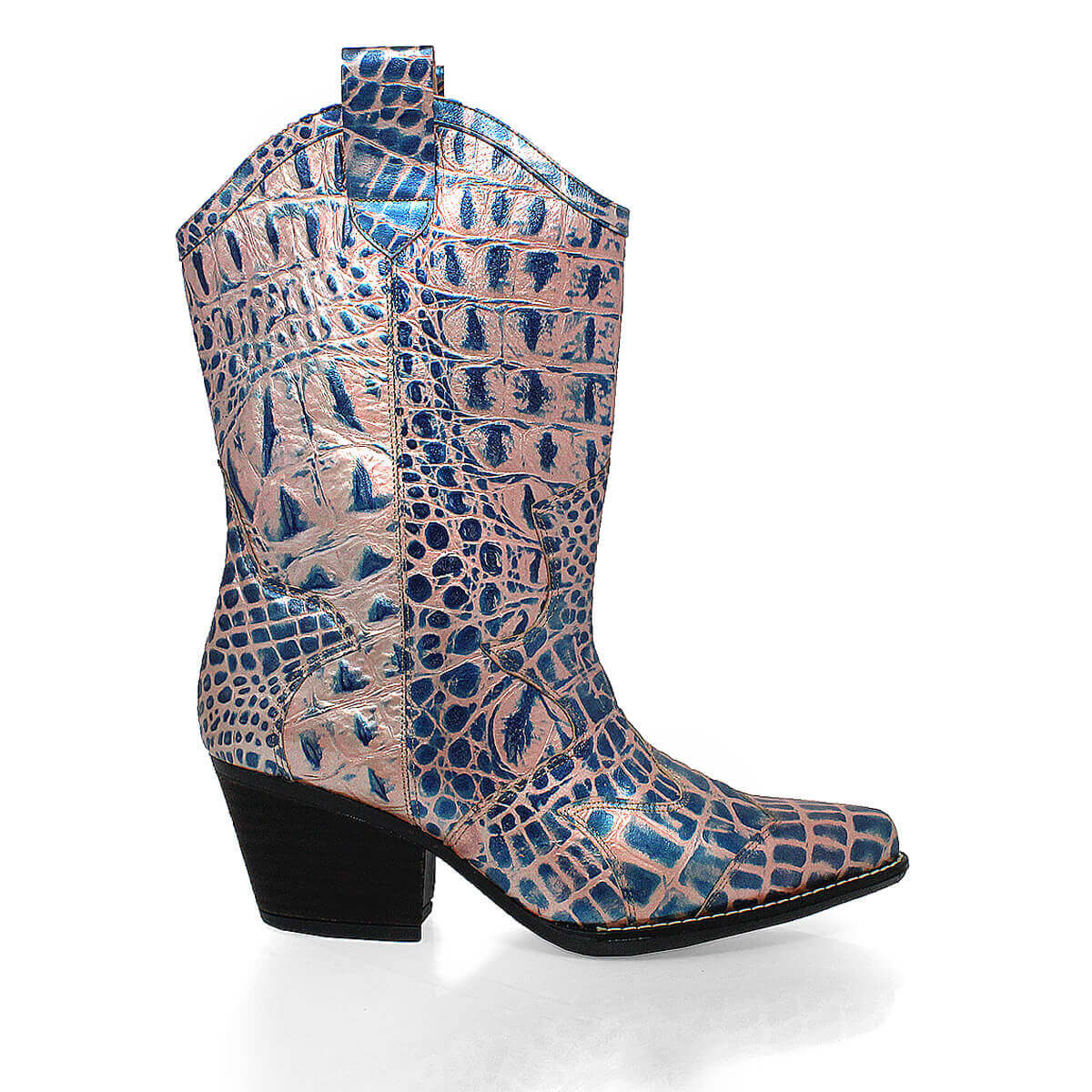 BAILEY 60 Limited Edition - Blue and Pink Regina Romero Women's Leather Boot