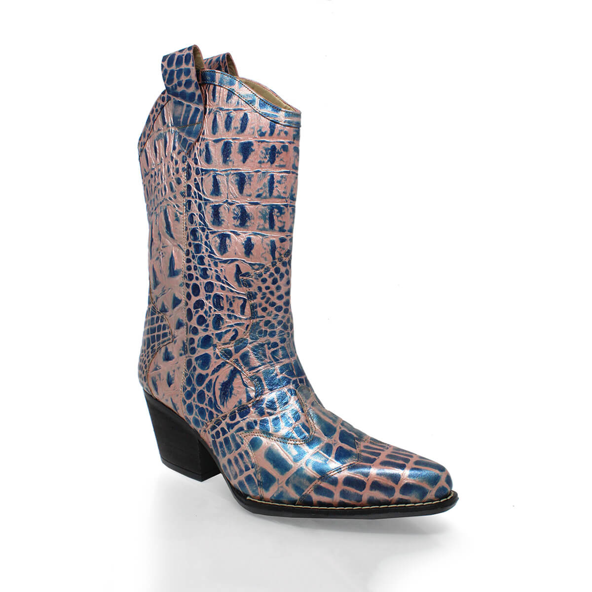 BAILEY 60 Limited Edition - Blue and Pink Regina Romero Women's Leather Boot