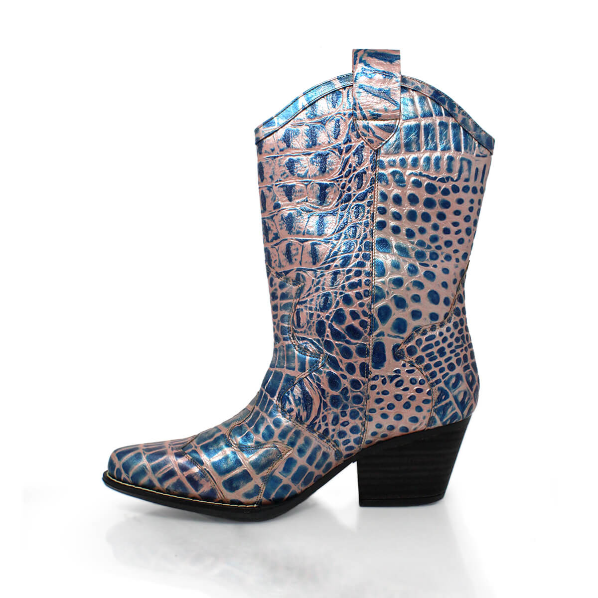 BAILEY 60 Limited Edition - Blue and Pink Regina Romero Women's Leather Boot