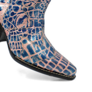 BAILEY 60 Limited Edition - Blue and Pink Regina Romero Women's Leather Boot