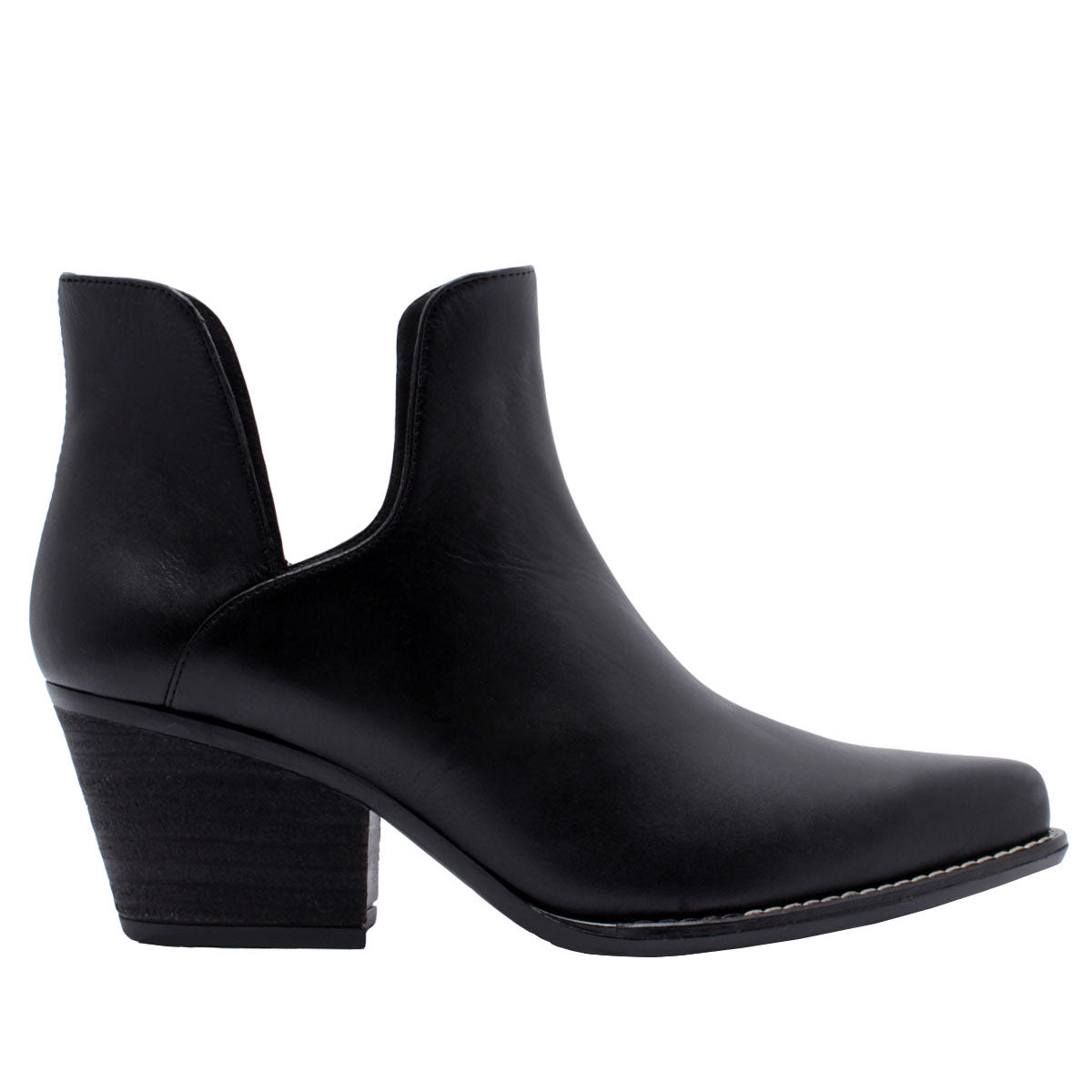 ISSA 60 - Black Regina Romero Women's Leather Ankle Boot
