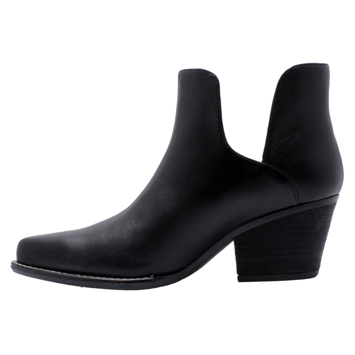 ISSA 60 - Black Regina Romero Women's Leather Ankle Boot