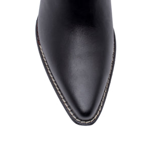 ISSA 60 - Black Regina Romero Women's Leather Ankle Boot