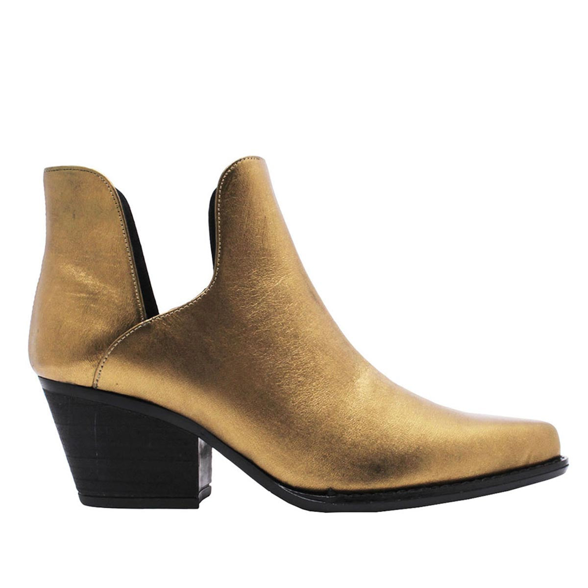 ISSA 60 - Vintage Gold Regina Romero Women's Leather Ankle Boot