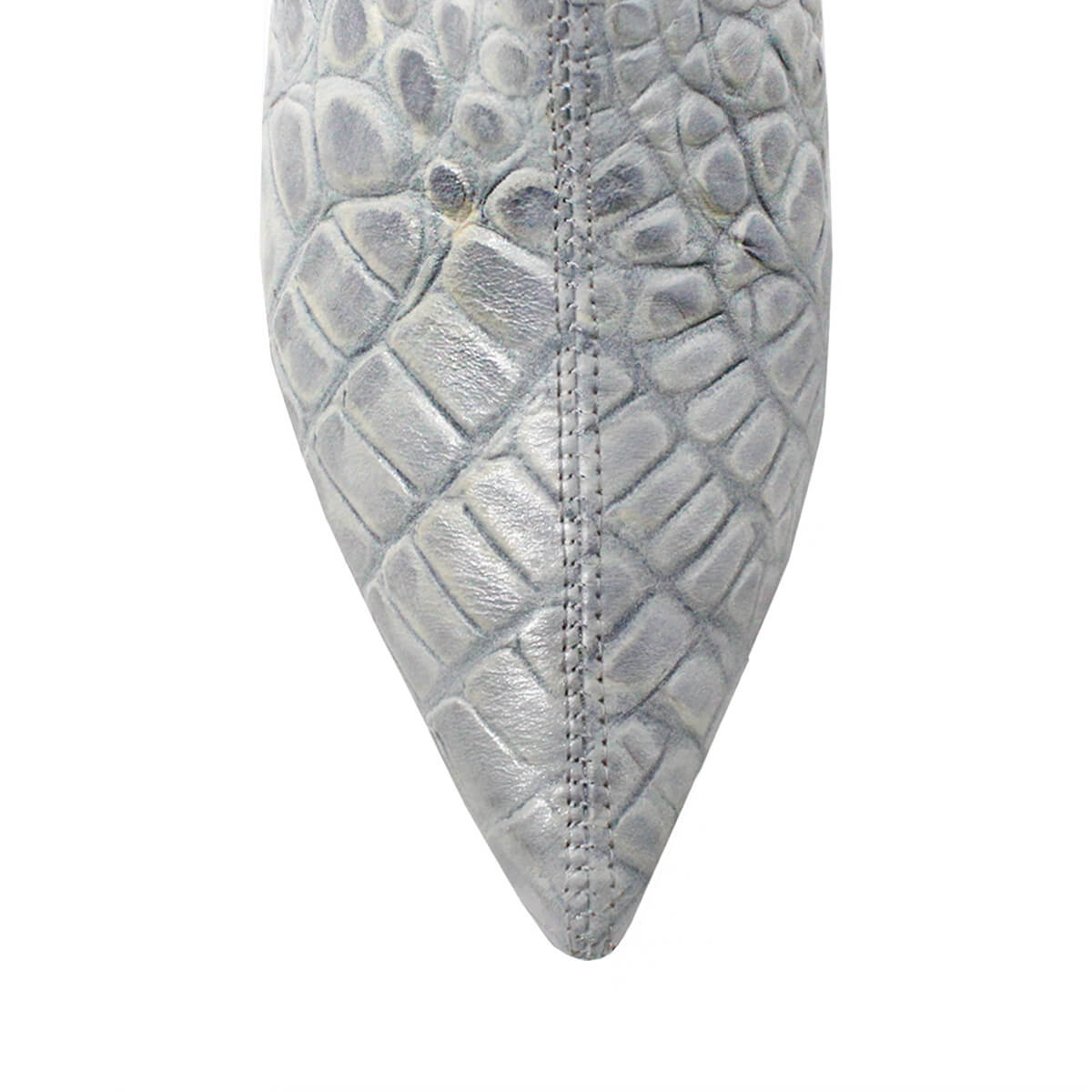 PAOLA 75 - Silver Regina Romero Women's Leather Boot