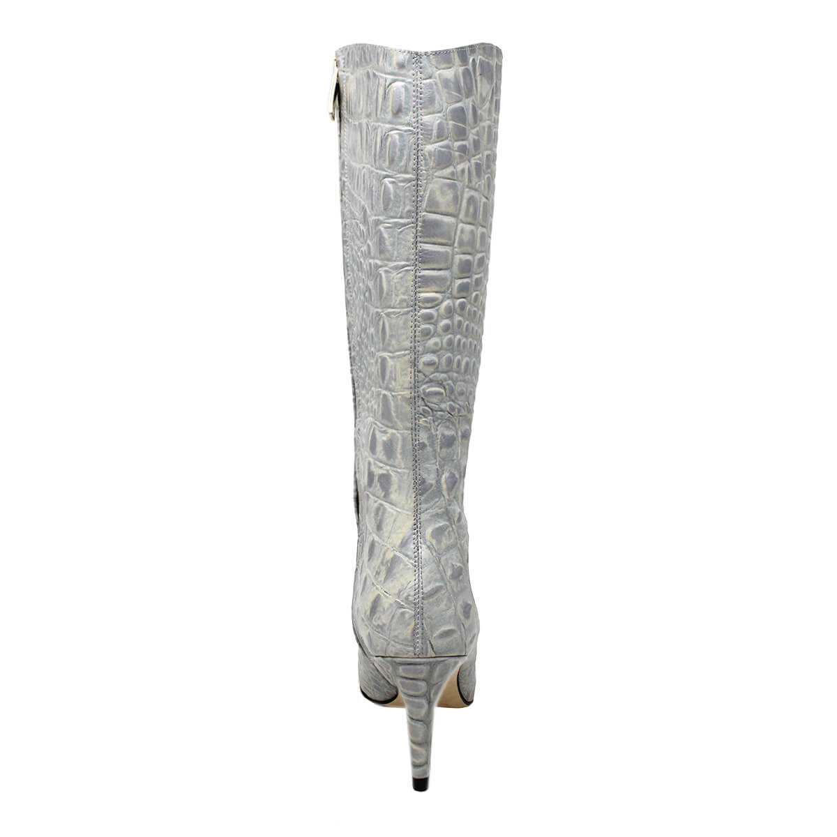 PAOLA 75 - Silver Regina Romero Women's Leather Boot