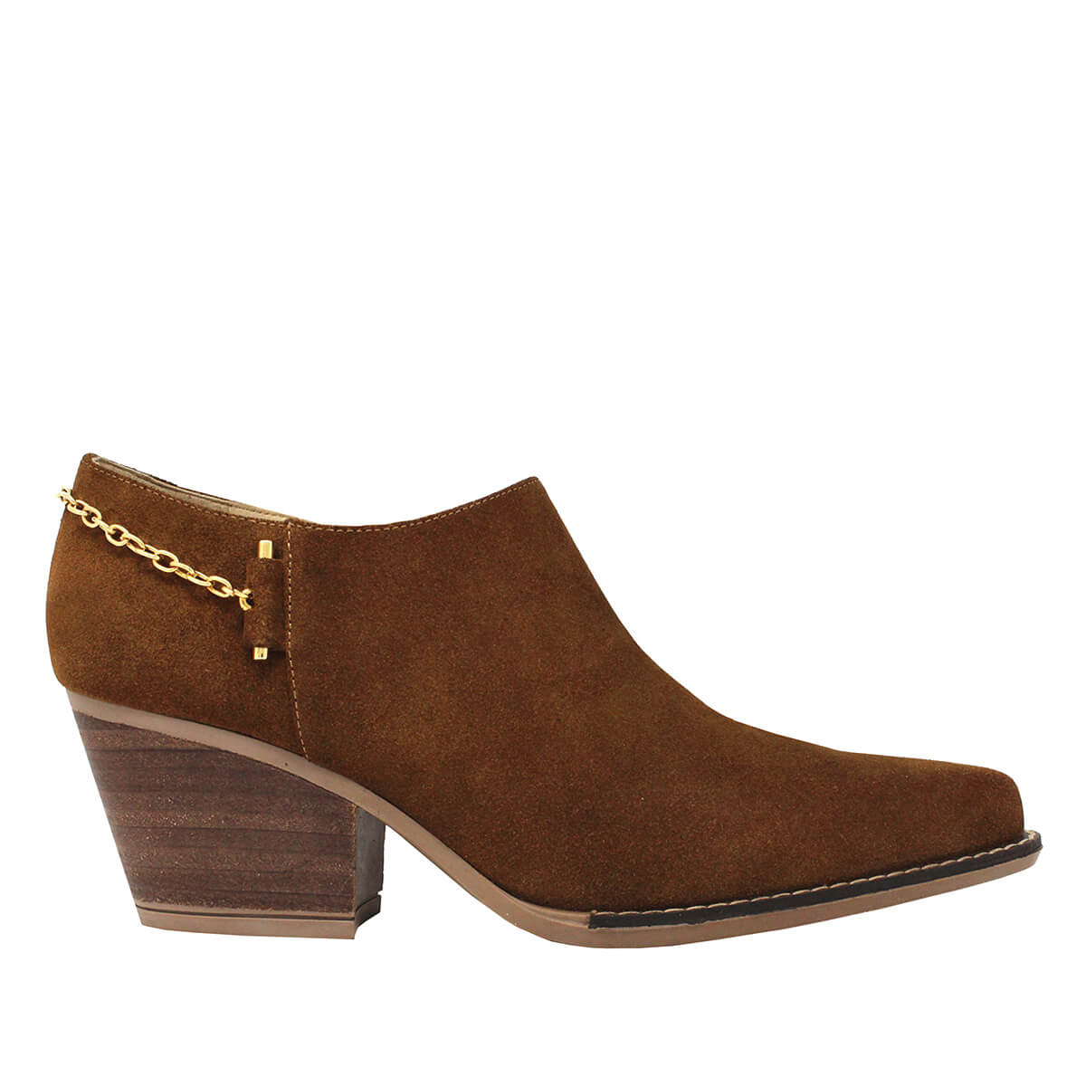 AMIRA 60 - Cinnamon Suede Regina Romero Women's Leather Ankle Boot