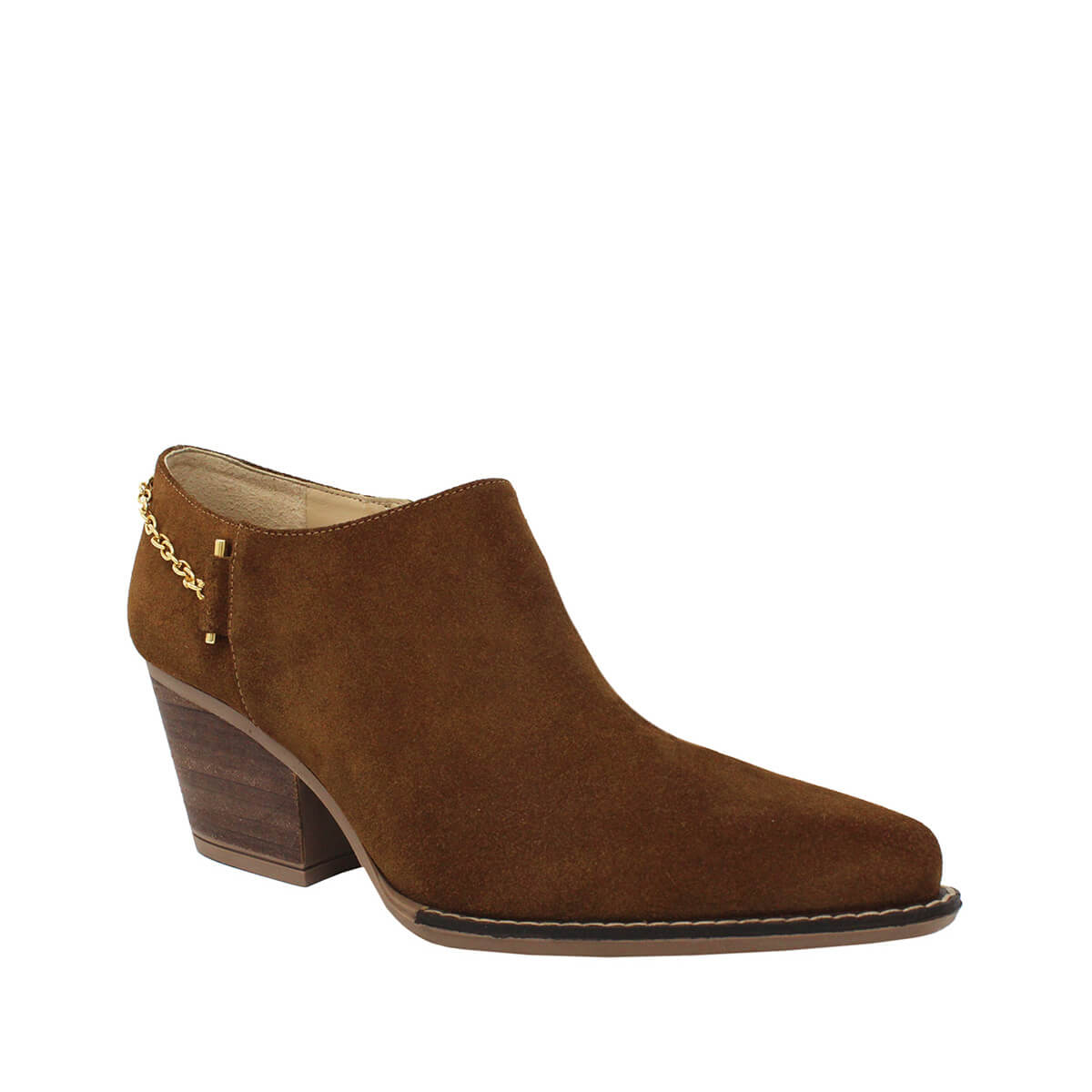 AMIRA 60 - Cinnamon Suede Regina Romero Women's Leather Ankle Boot