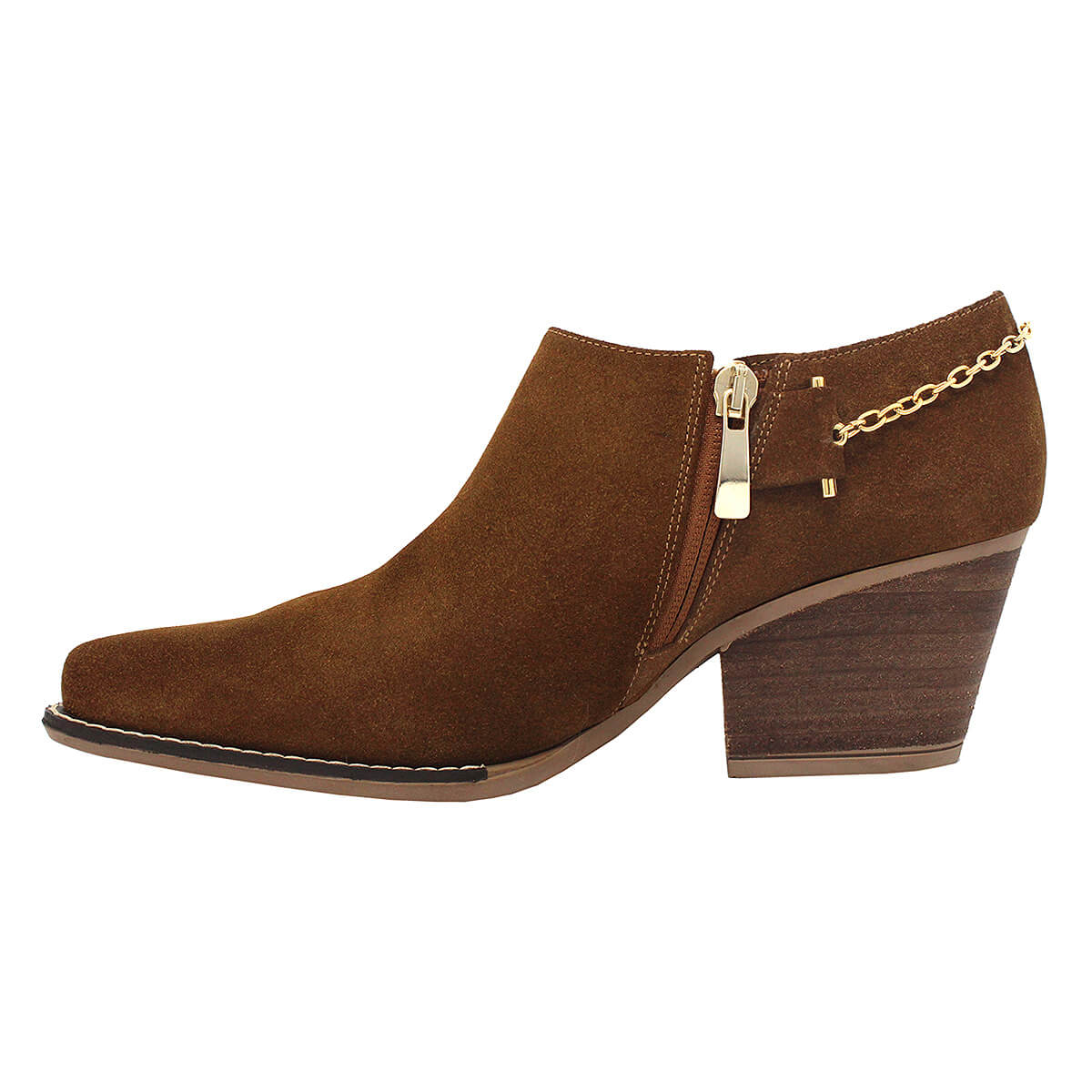 AMIRA 60 - Cinnamon Suede Regina Romero Women's Leather Ankle Boot