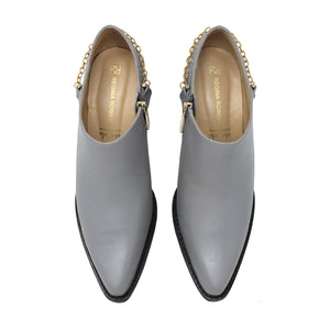 AMIRA 60 - Grey Regina Romero Women's Leather Ankle Boot