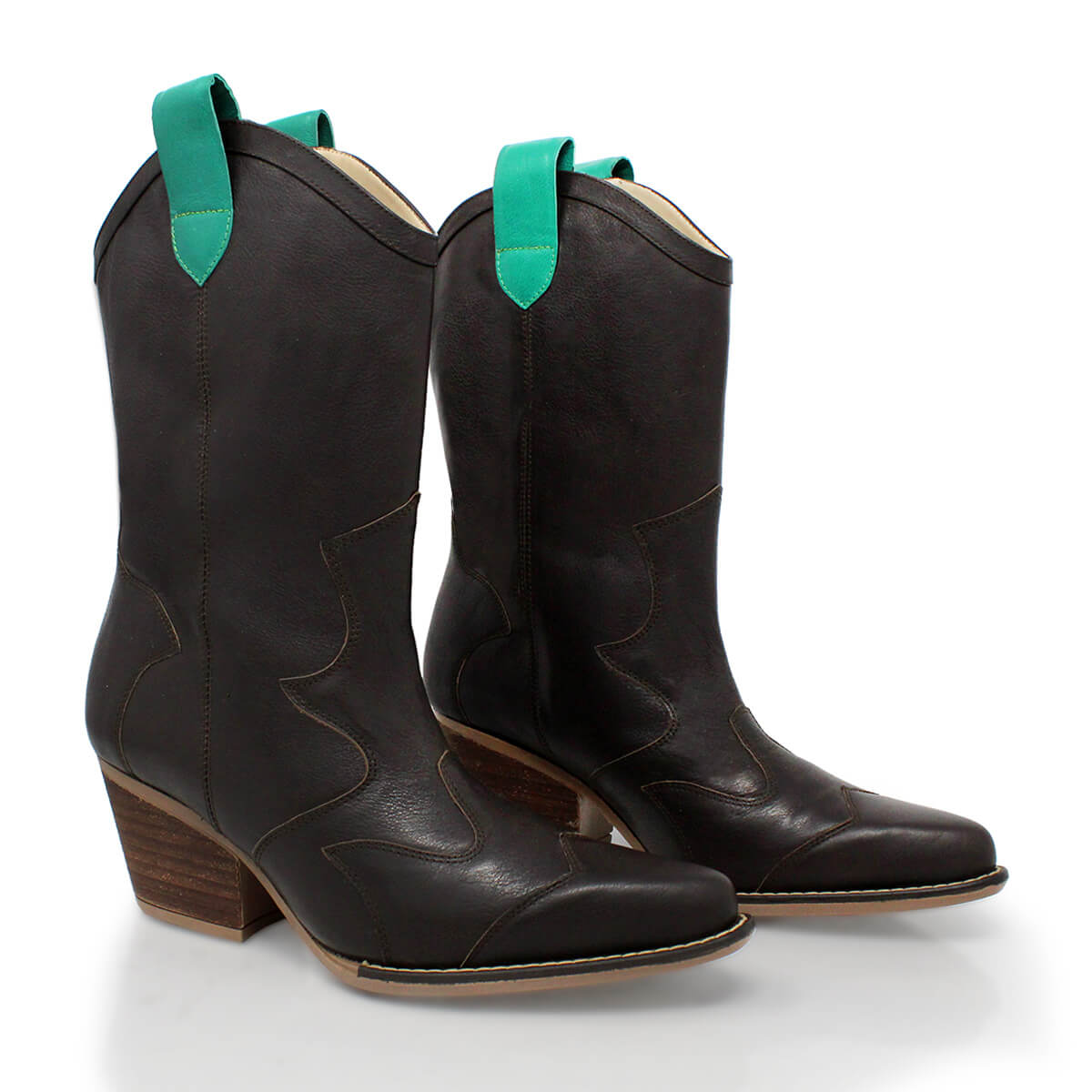BAILEY 60 Limited Edition - Brown and Green Regina Romero Women's Leather Boot
