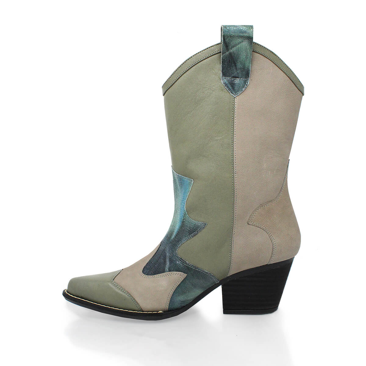 BAILEY 60 Limited Edition - Blue and Grey Regina Romero Women's Leather Boot