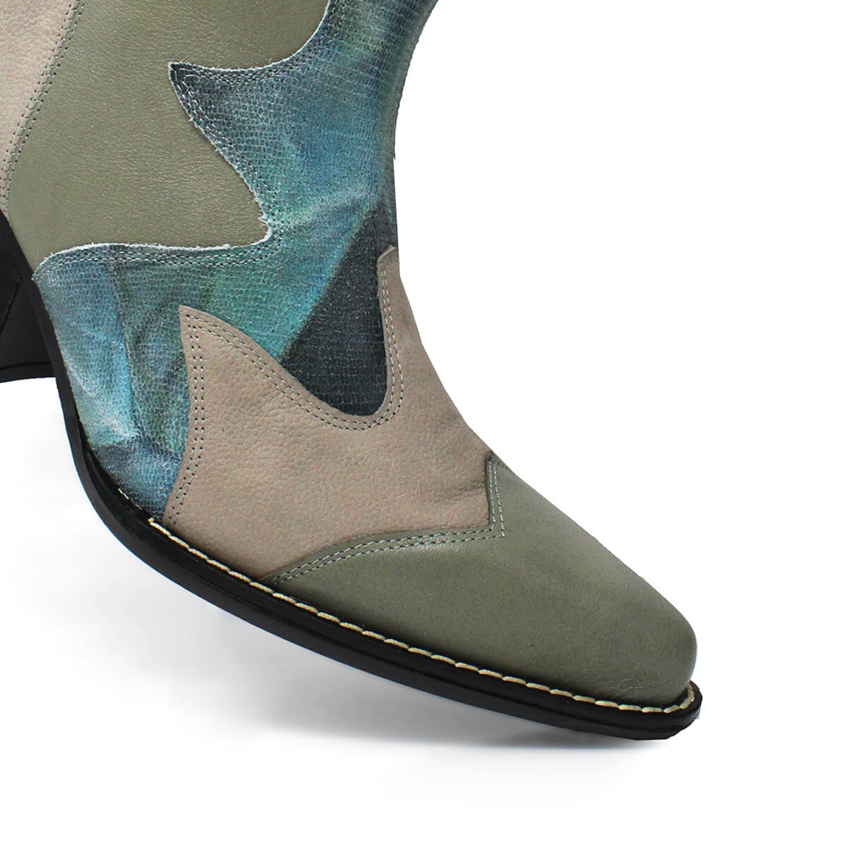 BAILEY 60 Limited Edition - Blue and Grey Regina Romero Women's Leather Boot