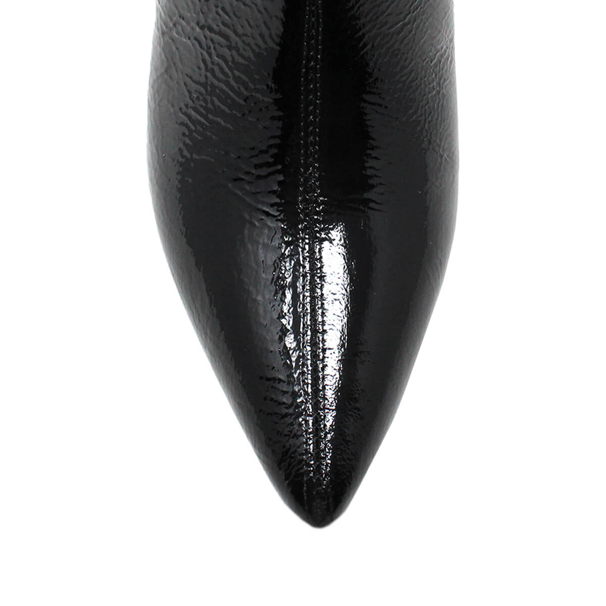 PAOLA 75 - Black Patent Leather Regina Romero Women's Leather Boot