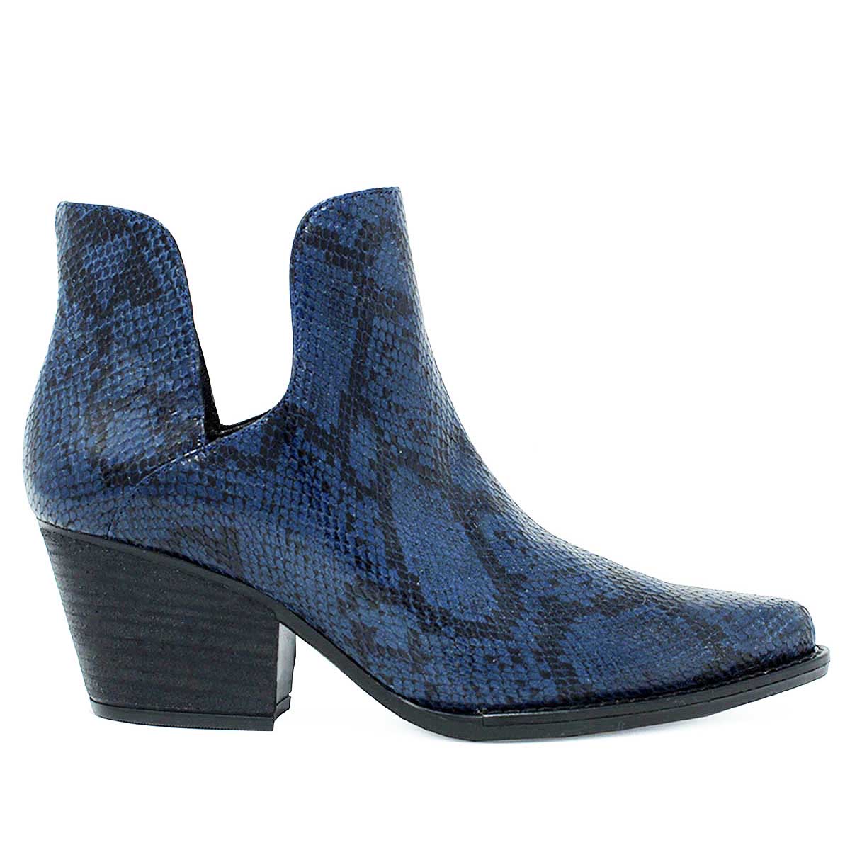 ISSA 60 - Navy Regina Romero Women's Leather Ankle Boot