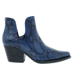 ISSA 60 - Navy Regina Romero Women's Leather Ankle Boot