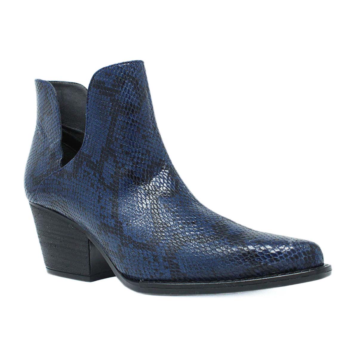 ISSA 60 - Navy Regina Romero Women's Leather Ankle Boot