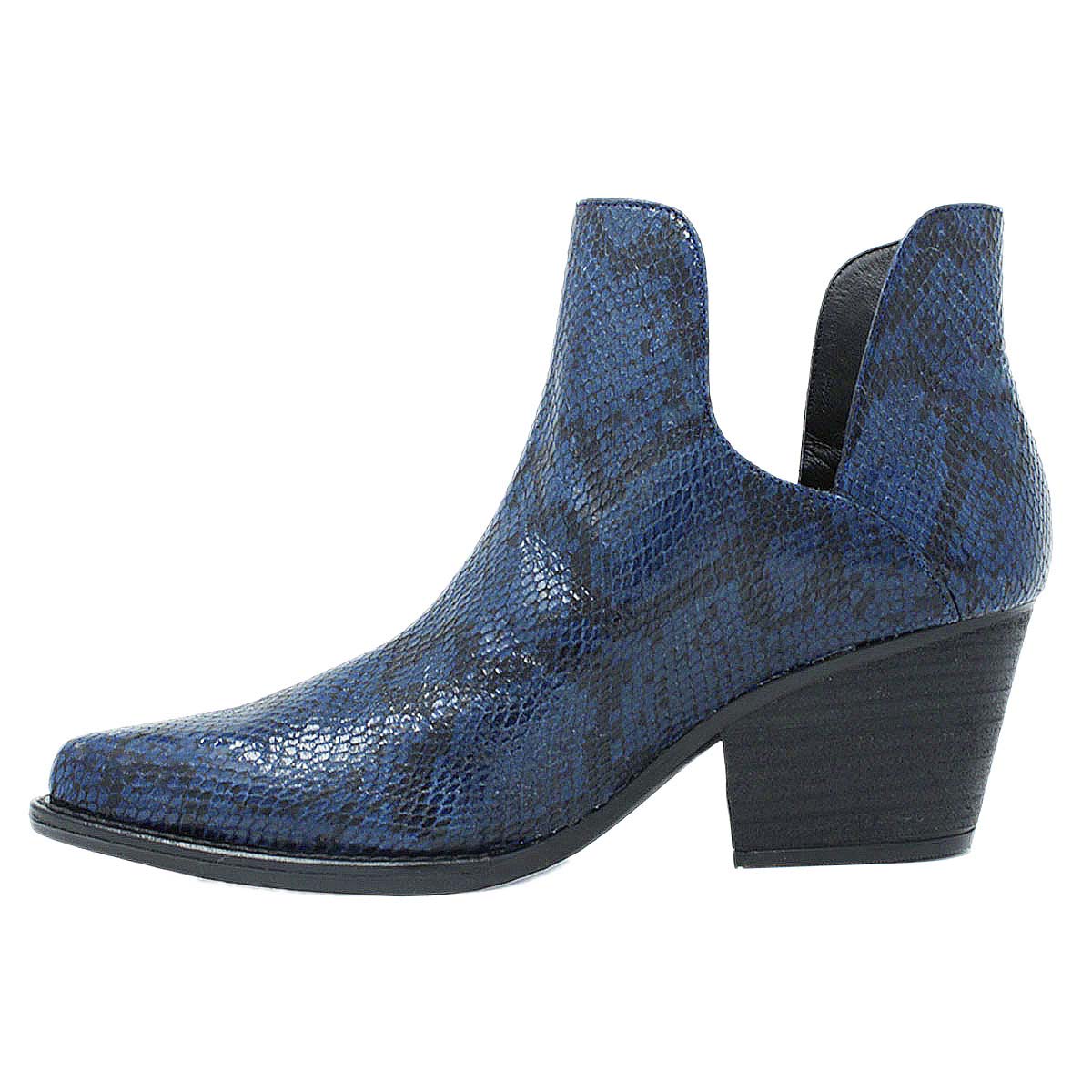 ISSA 60 - Navy Regina Romero Women's Leather Ankle Boot