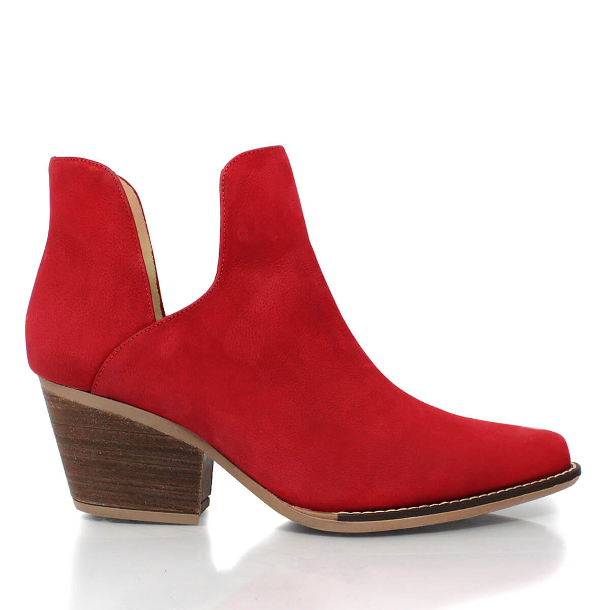 ISSA 60 - Red Regina Romero Women's Leather Ankle Boot