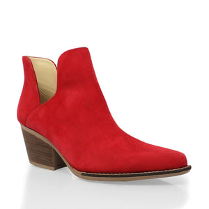 ISSA 60 - Red Regina Romero Women's Leather Ankle Boot