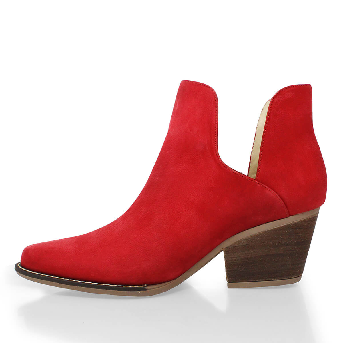 ISSA 60 - Red Regina Romero Women's Leather Ankle Boot